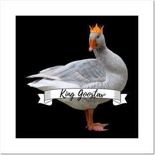 Royal Geese King Goostav Funny Goose Lover Gift Posters and Art